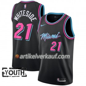 NBA Miami Heat Trikot Hassan Whiteside 21 2018-19 Nike City Edition Schwarz Swingman - Kinder
